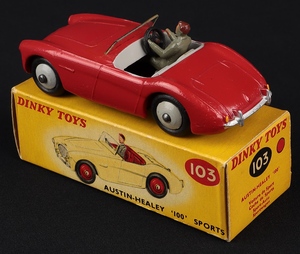 Dinky toys 103 austin healey 100 sports jj230 back