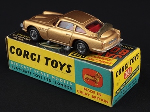 Corgi toys 261 james bond aston martin db5 jj245 back