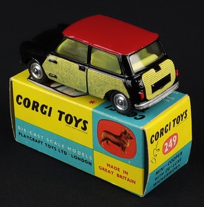 Corgi toys 249 mini cooper wickerwork jj247 back