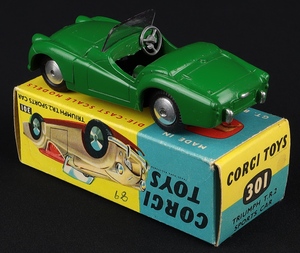 Corgi toys 301 triumph tr2 sports jj255 back