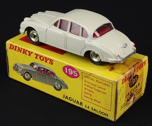 South african dinky toys 195 jaguar 3.4 saloon jj257 back