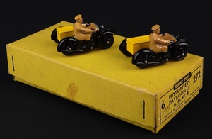 Trade box dinky toys 272 anwb motorcycle patrol jj267 back