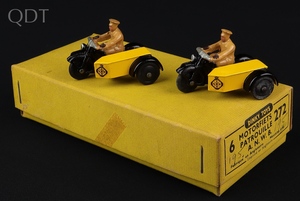Trade box dinky toys 272 anwb motorcycle patrol jj267 front