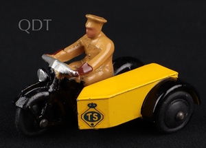 Dinky toys 271 ts motorcycle patrol belgian jj271 front