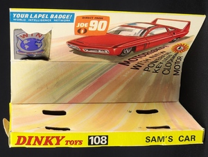 Dinky toys 108 sam's car jj280 plinth