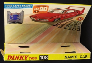 Dinky toys 108 sam's car red jj281 plinth