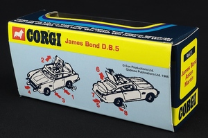 Corgi toys 96655 james bond db5 jj284 back