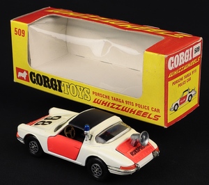 Corgi toys 509 porsche targa 911s police car rijkspolitie jj289 back
