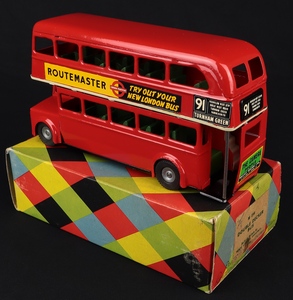 Minic m214 double decker bus routemaster jj290 back