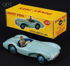 Dinky toys 104 aston martin db3s jj303 front