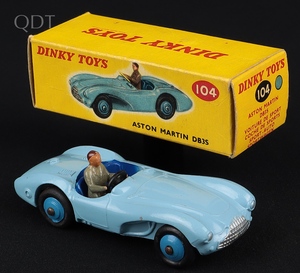 Dinky toys 104 aston martin db3s jj304 front