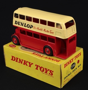 Dinky toys 290 dunlop double decker bus jj310 back