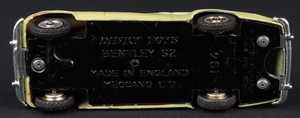Dinky toys 194 bentley coupe south african jj311 base