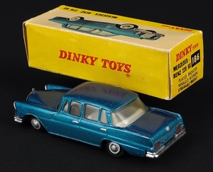 Indian dinky toys 186 mercedes benz 220 se jj313 back