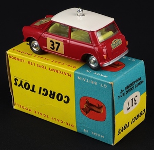 Corgi toys 317 monte carlo mini cooper s jj321 back