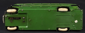 Tri ang minic 61m double decker bus green bovril jj323 base