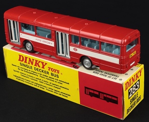Dinky toys 283 single decker bus jj325 back