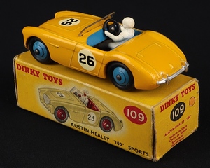 Dinky toys 109 austin healey 100 sports jj330 back
