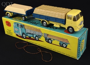 Corgi gift set 11 erf dropside lorry platform trailer cement plank loads jj335 front