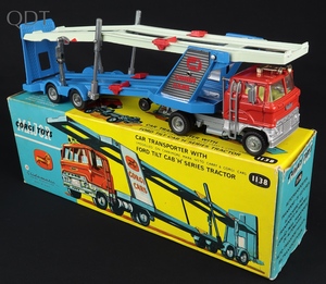Corgi toys 1138 car transporter jj337 front