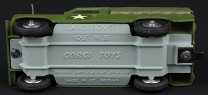 Corgi toys 357 land rover weapons carrier jj339 base
