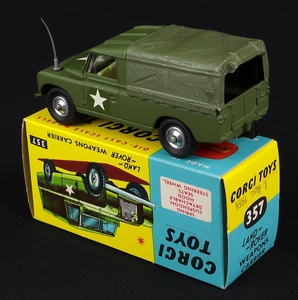 Corgi toys 357 land rover weapons carrier jj339 back