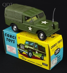 Corgi toys 357 land rover weapons carrier jj339 front