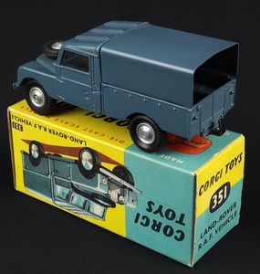 Corgi toys 351 land rover raf vehicle jj340 back