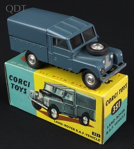 Corgi toys 351 land rover raf vehicle jj340 front
