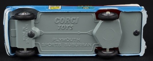 Corgi toys 443 plymouth u.s. mail jj342 base