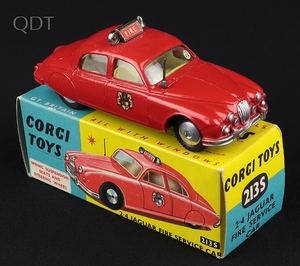 Corgi toys 213s 2.4 jaguar fire service car jj343 front