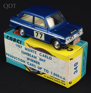 Corgi toys 340 1967 1 monte carlo hillman imp sunbeam jj350 front