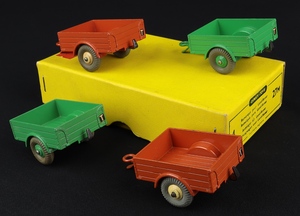 Trade box 4 dinky 27m land rover trailers jj358 back