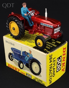 Dinky toys 308 leyland 384 tractor jj365 front