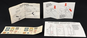 Corgi toys 302 hillman hunter kangaroo jj366 leaflet