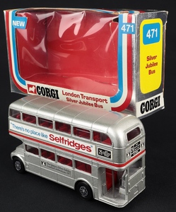 Corgi toys 471 silver jubilee bus selfridges jj371 back