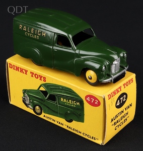 Dinky toys 472 austin van raleigh cycles jj426 front