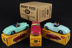Dinky toys 101 sunbeam alpine sports jj446 back