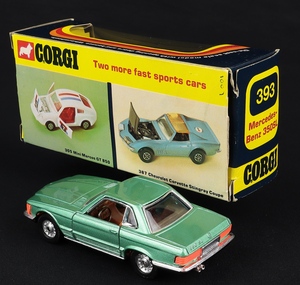 Corgi toys 393 mercedes benz 350 sl jj453 back