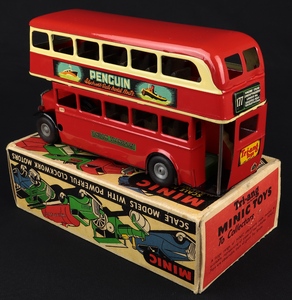 Tri ang minic 60m double decker bus jj459 back