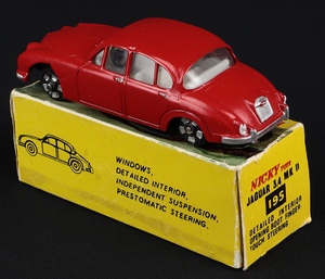 Nicky dinky toys 195 jaguar 3.4 mk ii jj460 back