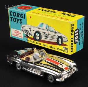 Corgi toys 303s 1 mercedes benz open roadster 300sl jj473 front