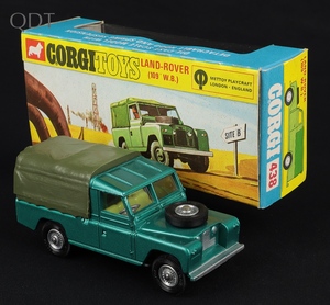 Corgi toys 438 landrover jj478 front