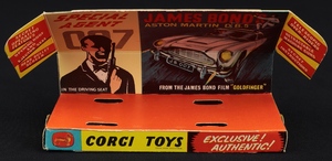 Corgi toys 261 james bond aston martin db5 jj524 plinth