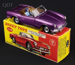 Dinky toys 114 1 triumph spitfire jj527 front