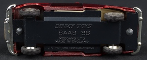 Dinky toys 156 saab 96 jj529 base