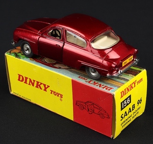 Dinky toys 156 saab 96 jj529 back