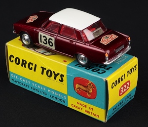 Corgi toys 322 rover 2000 monte carlo jj537 back