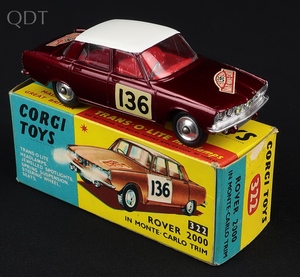 Corgi toys 322 rover 2000 monte carlo jj537 front