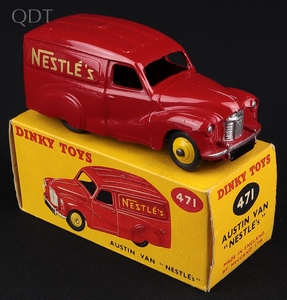 Dinky toys 471 austin van nestle's jj587 front